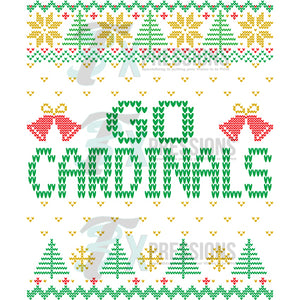 Ugly Sweater CARDINALS GOLD TEAM