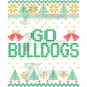 Ugly Sweater BULLDOGS GOLD TEAM