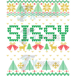 Ugly Sweater Family Names SISSY