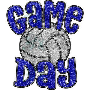 Game Day Volleyball Blue