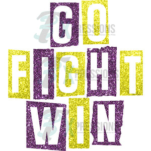 Go Fight Win purple and Gold