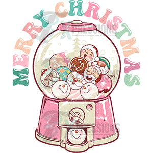 Merry Christmas gumball machine