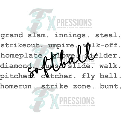 Softball / Baseball Mom or Dad Split Transfer – Rustic Grace Heat