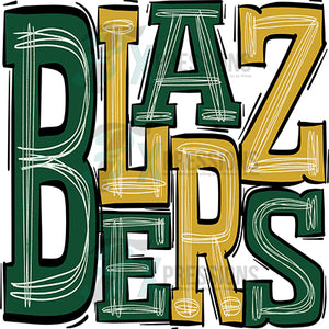 Blazers Green And Gold