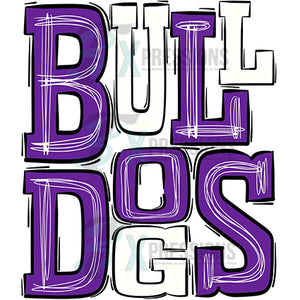 Bulldogs Purple White