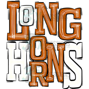 Longhorns Burnt Orange and White