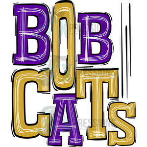 Bobcats Purple and Gold