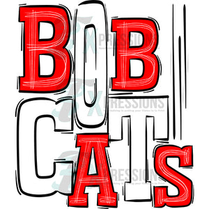 Bobcats Red and White