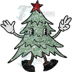 Christmas Tree Character Sequin