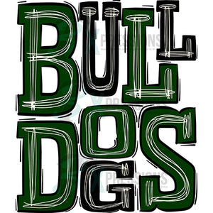 Bulldogs Green and Black