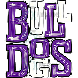 Bulldogs Purple White