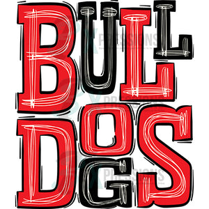 Bulldogs Red and Black