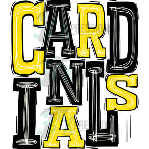 Cardinals Yellow and Black