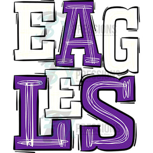 Eagles Purple White