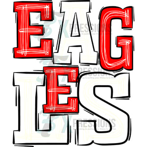 Eagles Red White