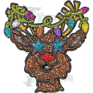 faux glitter Reindeer