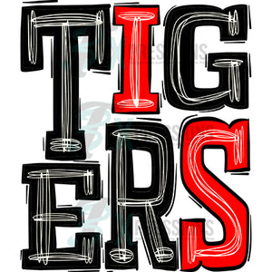 Tigers Black and Red