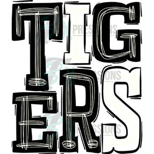 Tigers Black White