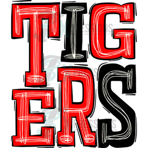 Tigers Red and Black