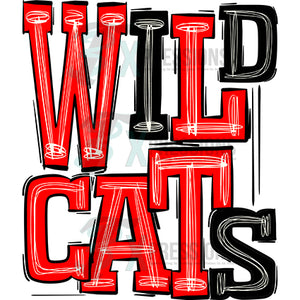 Wildcats Red Black