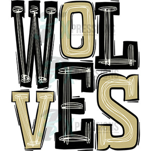 Wolves Black Vegas Gold