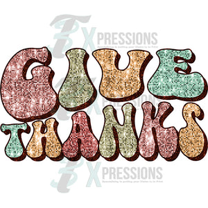 Glitter Give Thanks