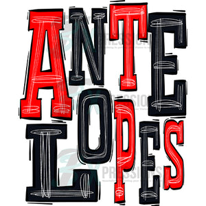 ANTELOPES-RED-BLACK