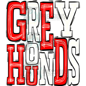 Greyhounds Red White