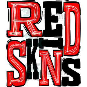 Redskins Red Black