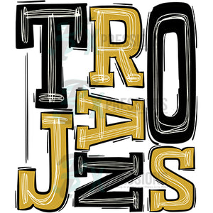 Trojans Gold and Black