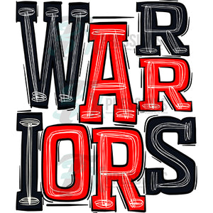 Warriors Red and Black