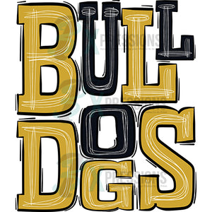 Bulldogs Black and Gold