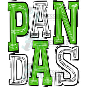 Pandas-Green-White