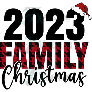 2023 Family Christmas buffal Plaid