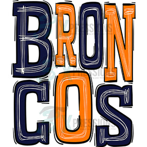 Broncos-Navy Blue-Orange