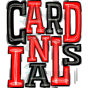 Cardinals Black Red