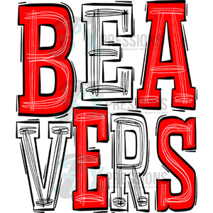 beavers-red-white