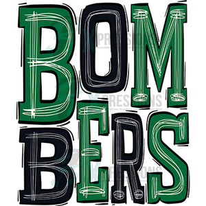 bombers-kelly green-black