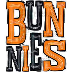 bunnies-orange-black