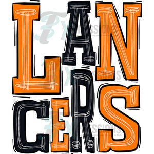 Lancers-Orange-black