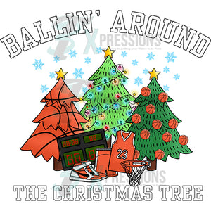 Basketball Ballin Around the Christmas Tree