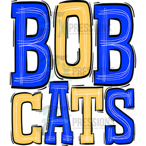 Bobcats Blue and Yellow