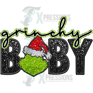 Grinchy Baby sparkle