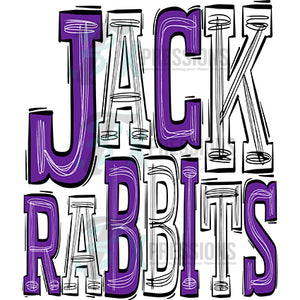 Jackrabbits Purple and Gray