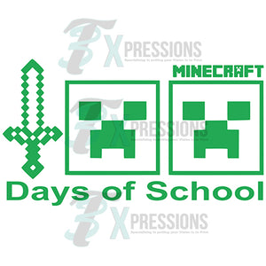 Minecraft 100 days of school