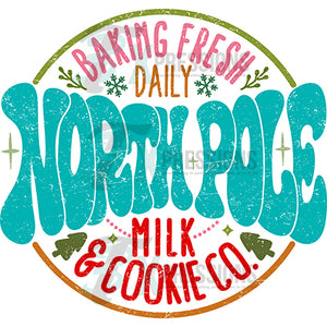 North Pole milk and cookies