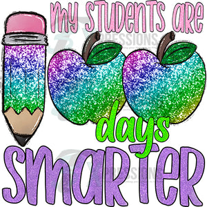 pencil and apple 100 day smarter