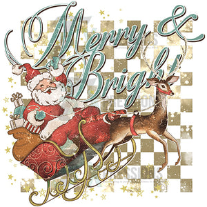 vintage merry and Bright