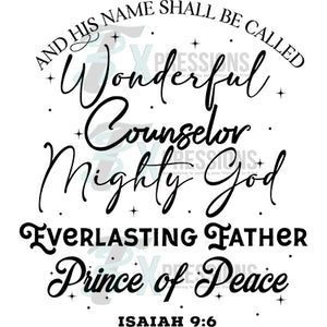 wonderful counselor mighty god