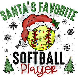 Santa's Favorite Softball Player